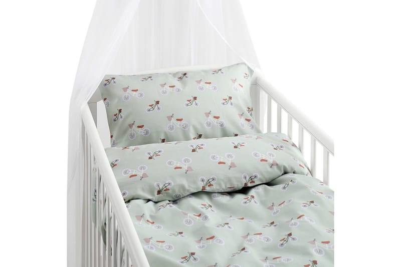 Påslakanset till Spjälsäng 2-Dels Plingeling Grön, Grön