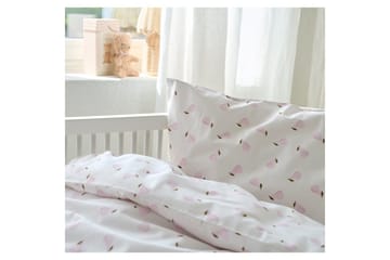 Påslakanset till Spjälsäng 2-Dels Päron Rosa - Rosa - Textil & mattor - Sängkläder - Bäddset & påslakanset - Påslakanset enkelsäng