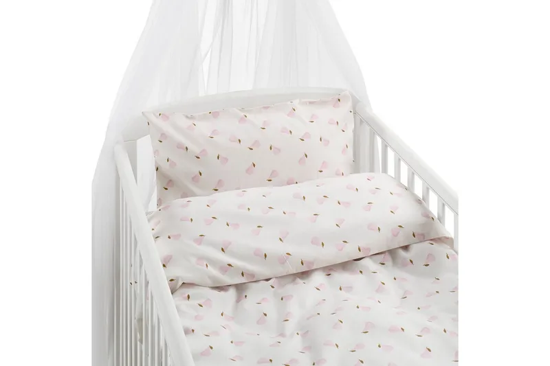 Påslakanset till Spjälsäng 2-Dels Päron Rosa - Rosa - Textil & mattor - Sängkläder - Bäddset & påslakanset - Påslakanset enkelsäng