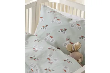 Påslakanset till Spjälsäng 2-Dels Plingeling Grön - Grön - Textil & mattor - Sängkläder - Bäddset & påslakanset - Påslakanset enkelsäng