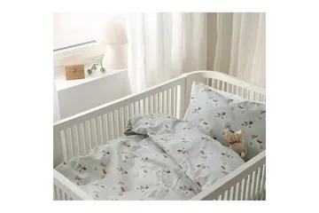 Påslakanset till Spjälsäng 2-Dels Plingeling Grön - Grön - Textil & mattor - Sängkläder - Bäddset & påslakanset - Påslakanset enkelsäng