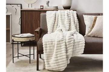 Abteh Pläd 150x200 cm Tvåsidig - Vit - Textil & mattor - Filt & pläd