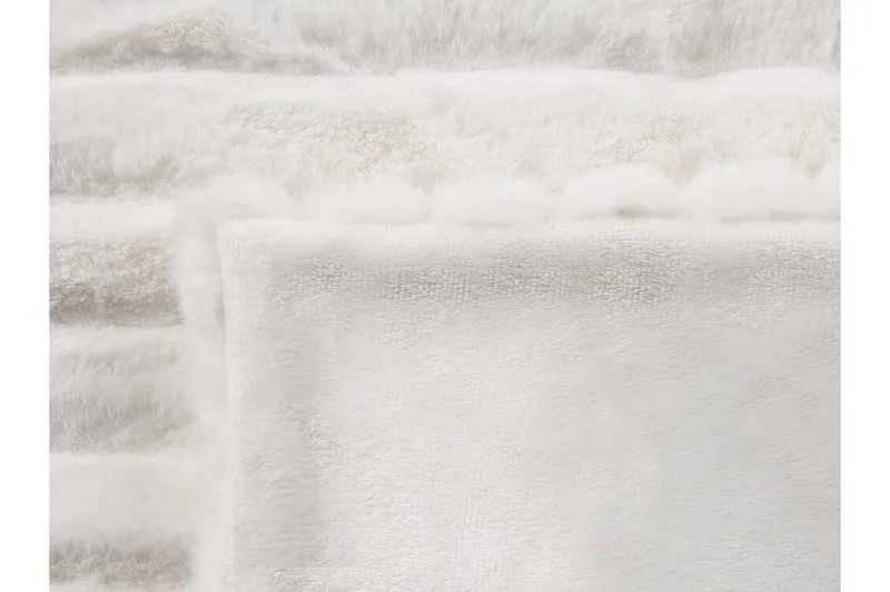 Abteh Pläd 150x200 cm Tvåsidig - Vit - Textil & mattor - Filt & pläd