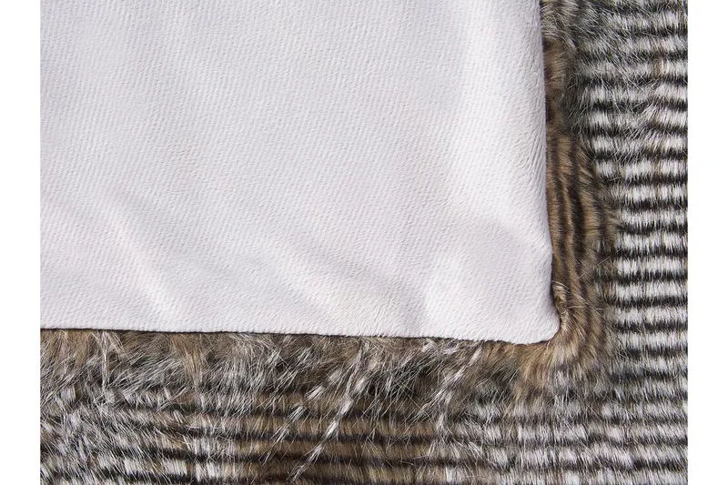 Asdad Pläd 150x200 cm Tvåsidig - Brun/Vit - Textil & mattor - Filt & pläd
