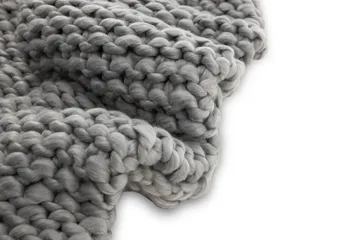 Kate Pläd 130x170 cm - Ljusgrå - Textil & mattor - Filt & pläd