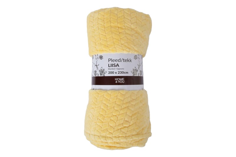 Liisa Filt XL 200x230 cm Gul