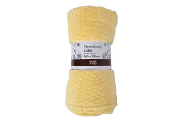 Liisa Filt XL 200x230 cm Gul - Textil & mattor - Filt & pläd