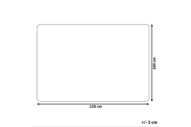 Pläd 200 x 220 cm brun DELICE - Brun - Filt & pläd