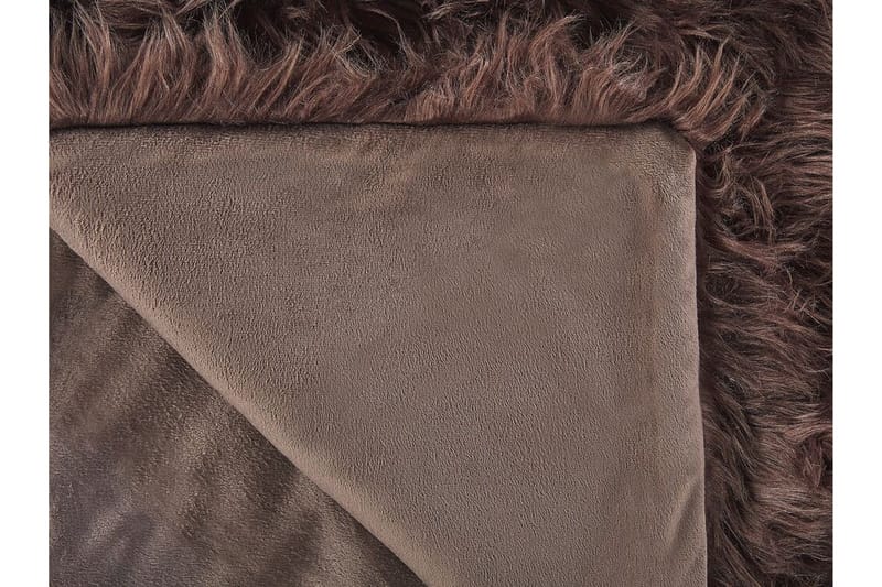 Pläd 200 x 220 cm brun DELICE - Brun - Textil & mattor - Filt & pläd