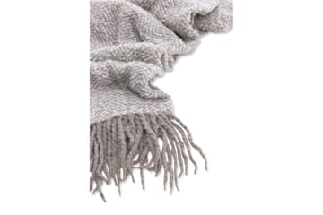 Pläd Edwand 130x170 cm - Grå/Vit - Textil & mattor - Filt & pläd