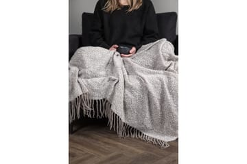 Pläd Edwand 130x170 cm - Grå/Vit - Textil & mattor - Filt & pläd