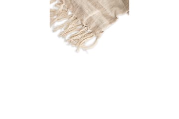 Sandy Pläd 130x170 cm - Offwhite/Mörkgrön/Beige - Textil & mattor - Filt & pläd