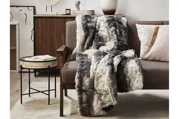 Tazart Pläd 150x200 cm Tvåsidig - Grå/Vit - Textil & mattor - Filt & pläd