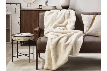 Tourza Pläd 150x200 cm Tvåsidig - Vit - Textil & mattor - Filt & pläd