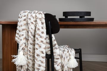 Unny Pläd 130x170 cm - Vit/Brun - Textil & mattor - Filt & pläd