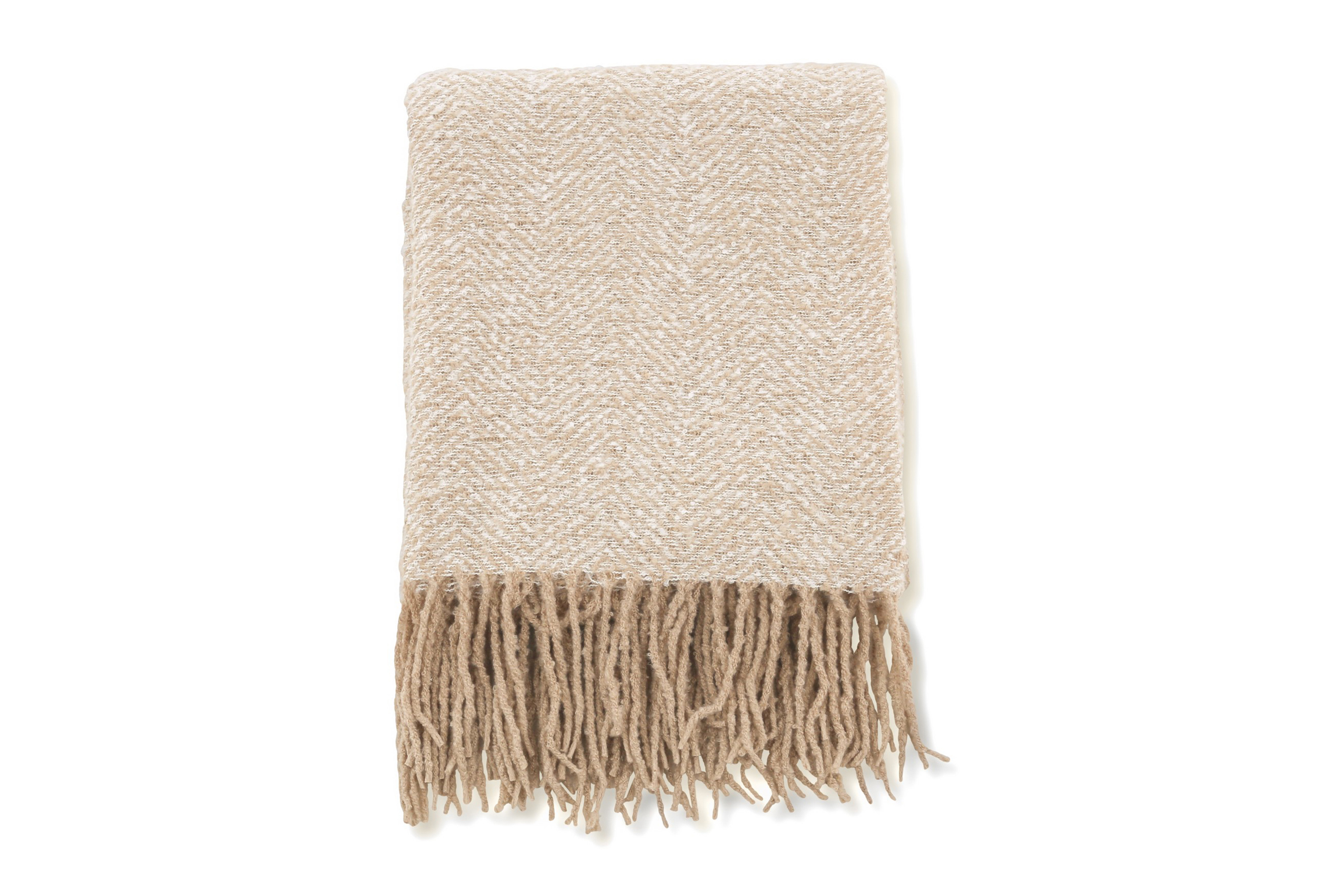 Toby Pläd 130x170 cm Beige/Vit