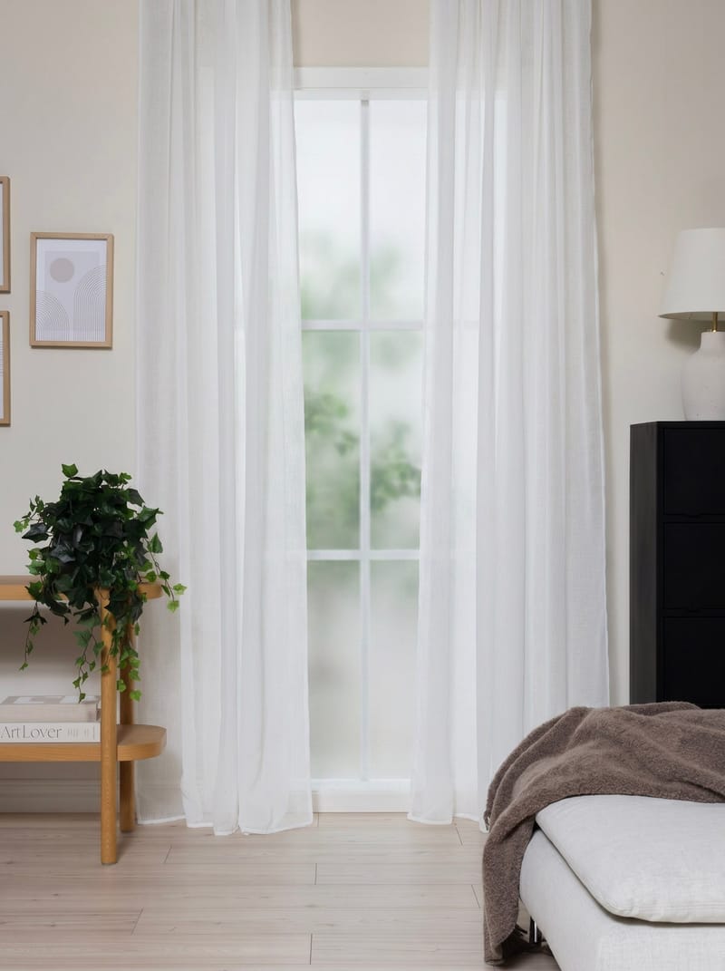 Gardin Alice 140x250 cm - Crème - Textil & mattor - Gardiner - Gardinlängder - Veckbandslängder