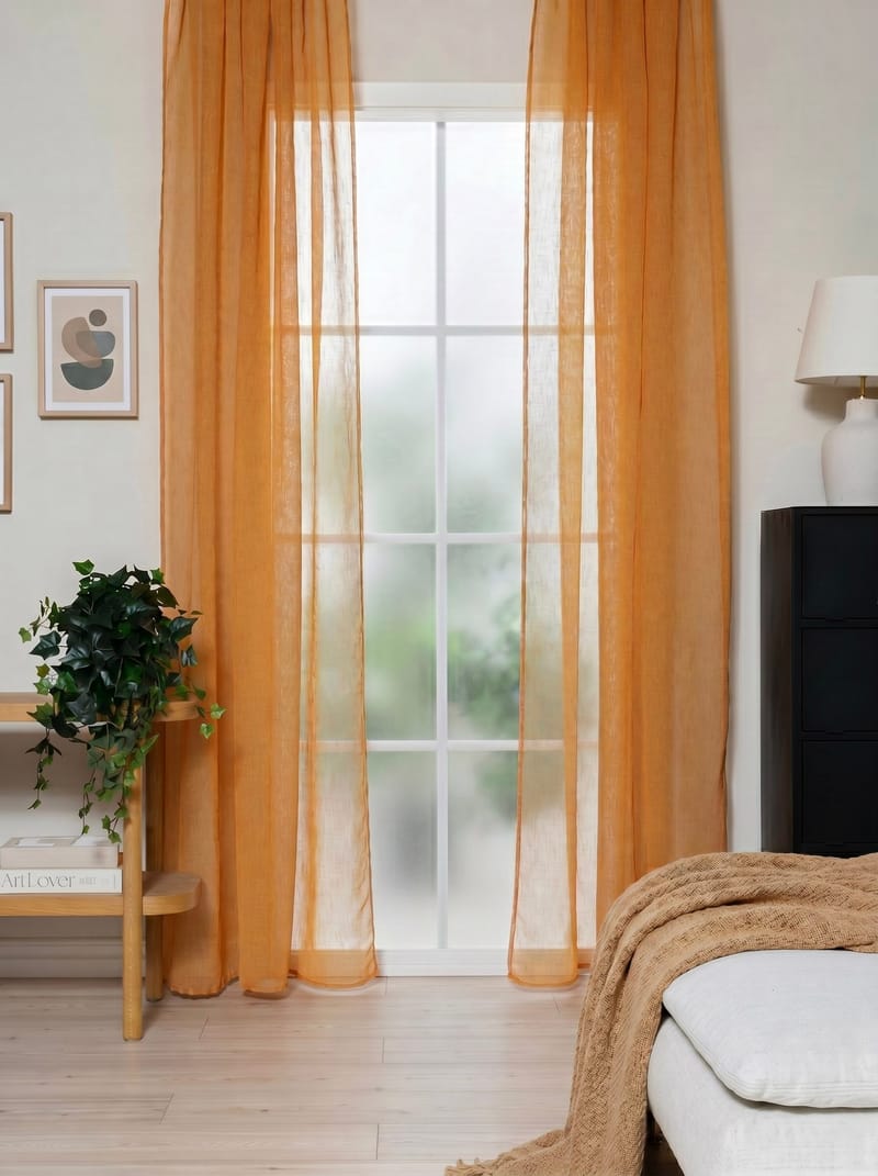 Gardin Alice 140x250 cm - Gul - Textil & mattor - Gardiner - Gardinlängder - Veckbandslängder