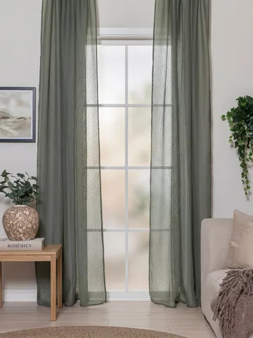 Gardin Alma 140x250 cm - Emerald Green - Textil & mattor - Gardiner - Gardinlängder - Hällängder