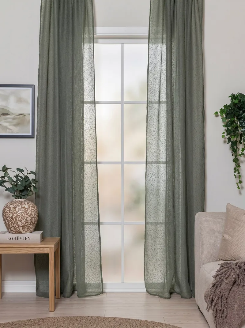 Gardin Alma 140x250 cm - Emerald Green - Textil & mattor - Gardiner - Gardinlängder - Hällängder