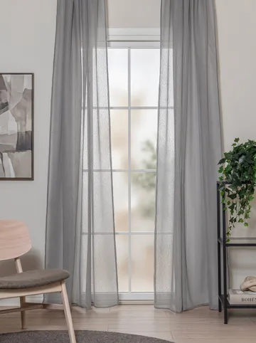 Gardin Alma 140x250 cm - Grey - Textil & mattor - Gardiner - Gardinlängder - Hällängder