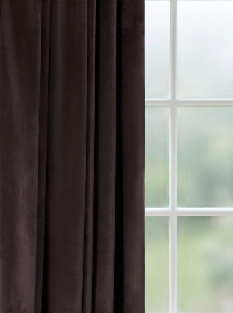 Gardin Elsa 140x250 cm - Chocolate - Textil & mattor - Gardiner - Gardinlängder - Veckbandslängder