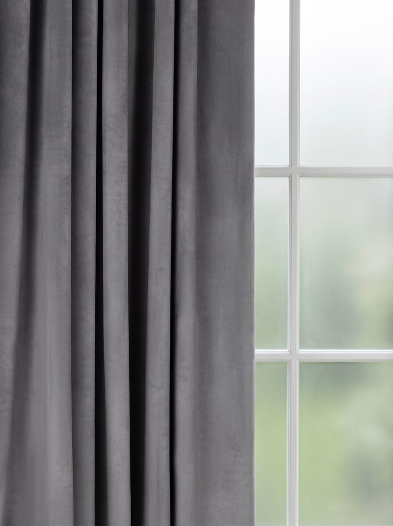 Gardin Elsa 140x250 cm - Grey - Textil & mattor - Gardiner - Gardinlängder - Veckbandslängder