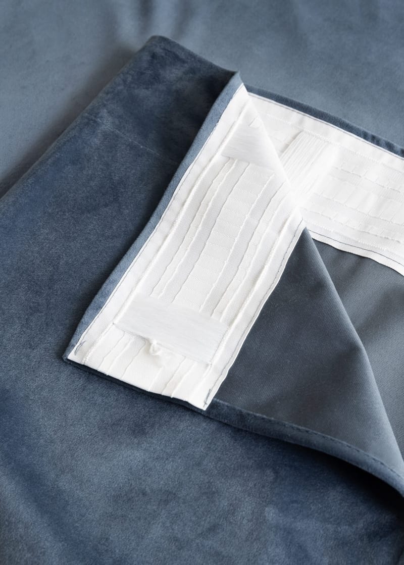 Gardin Elsa 140x250 cm - Indigo Blue - Textil & mattor - Gardiner - Gardinlängder - Veckbandslängder