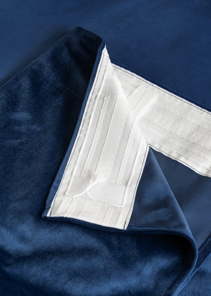 Gardin Elsa 140x250 cm - Royal Blue - Textil & mattor - Gardiner - Gardinlängder - Veckbandslängder
