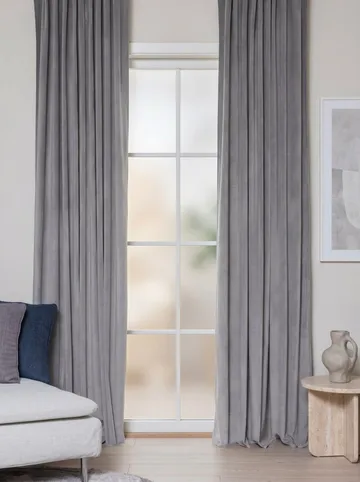 Gardin Elsa 140x250 cm - Silver - Textil & mattor - Gardiner - Gardinlängder - Veckbandslängder