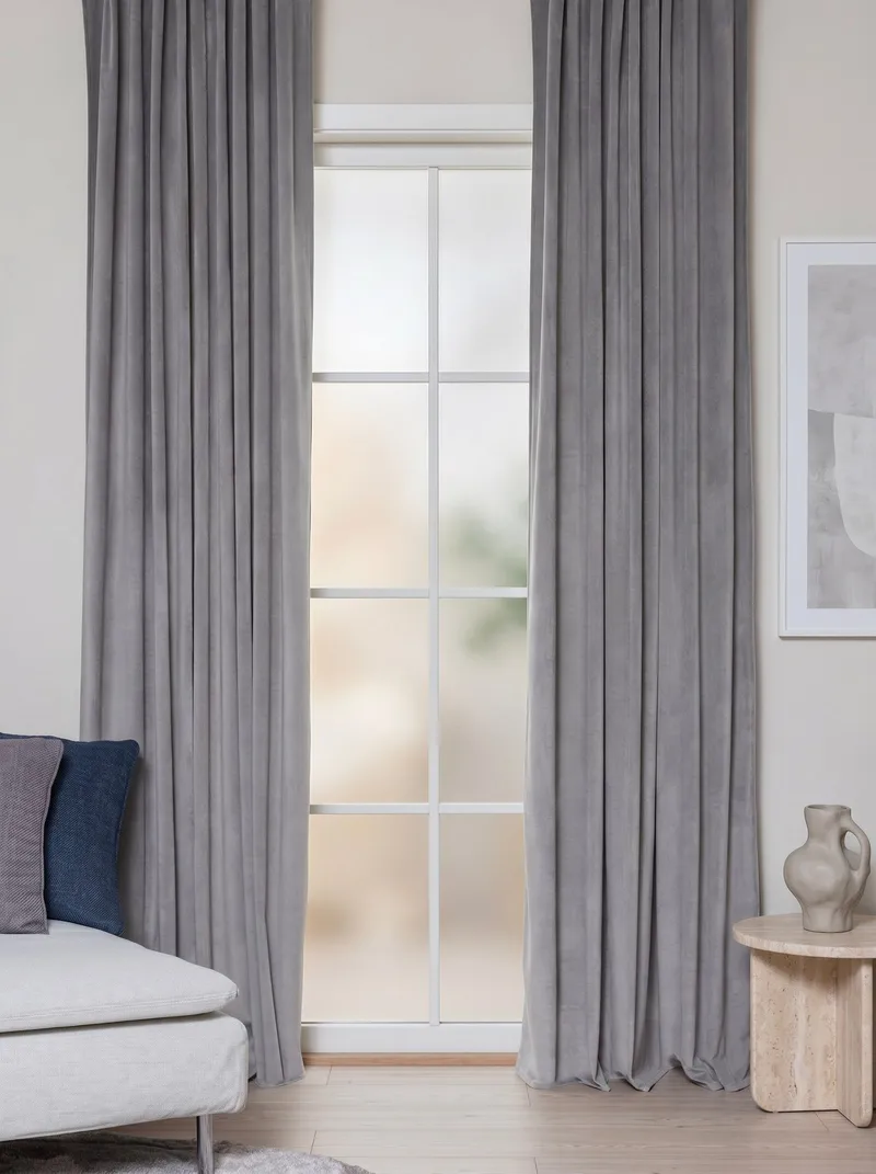 Gardin Elsa 140x250 cm - Silver - Textil & mattor - Gardiner - Gardinlängder - Veckbandslängder