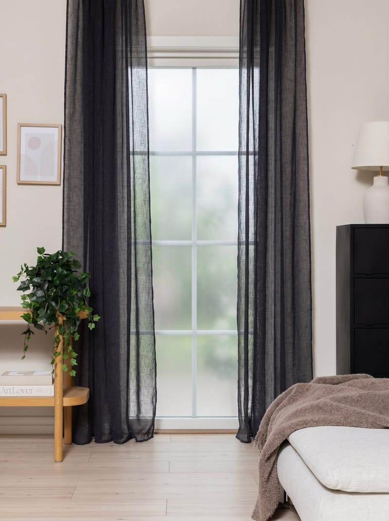 Gardin Felicia 140x240 cm - Grafit - Textil & mattor - Gardiner - Gardinlängder - Öljettgardiner