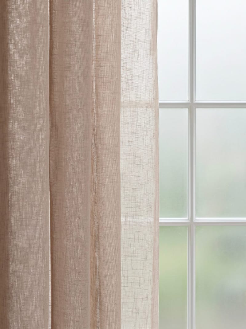 Gardin Felicia 140x240 cm - Linnebeige - Textil & mattor - Gardiner - Gardinlängder - Öljettgardiner