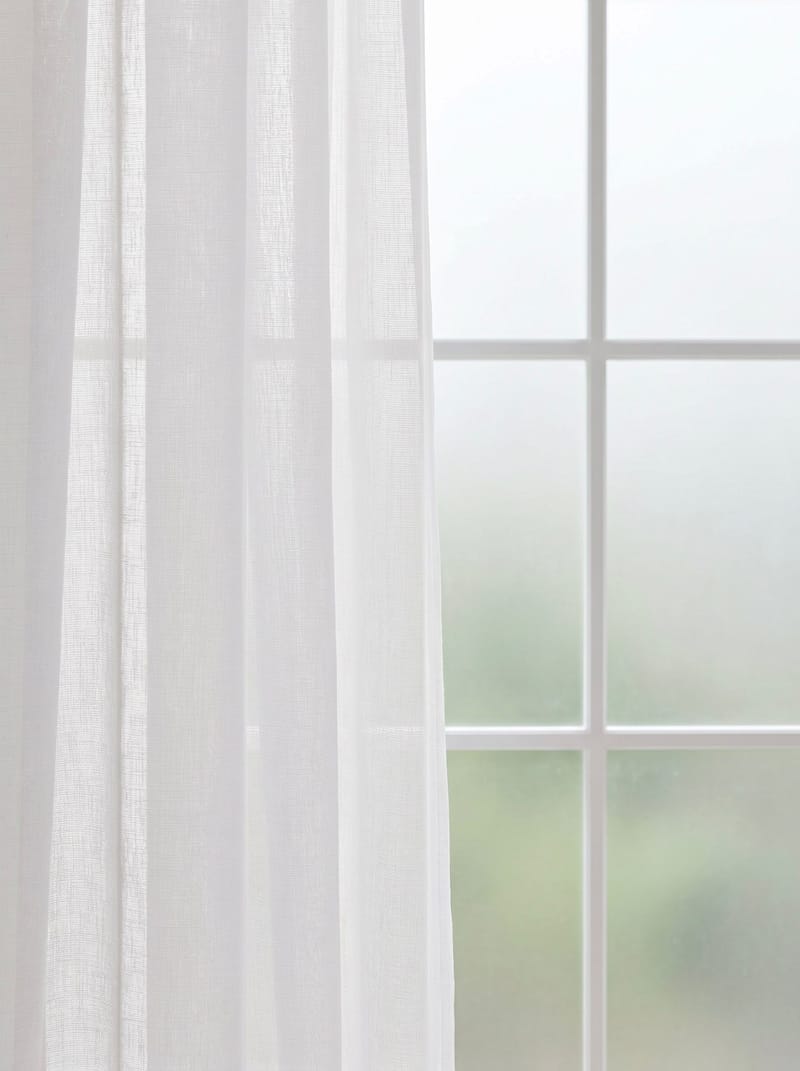 Gardin Felicia 140x240 cm - White - Textil & mattor - Gardiner - Gardinlängder - Öljettgardiner