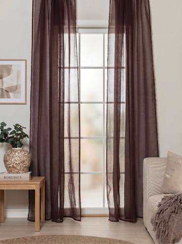 Gardin Lisa 140x250 cm - Chocolate - Textil & mattor - Gardiner - Gardinlängder - Veckbandslängder