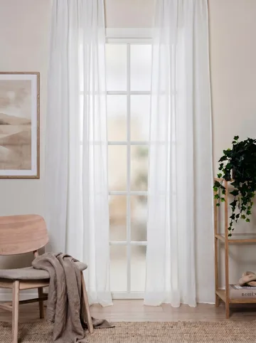 Gardin Lisa 140x250 cm - Creme - Textil & mattor - Gardiner - Gardinlängder - Veckbandslängder