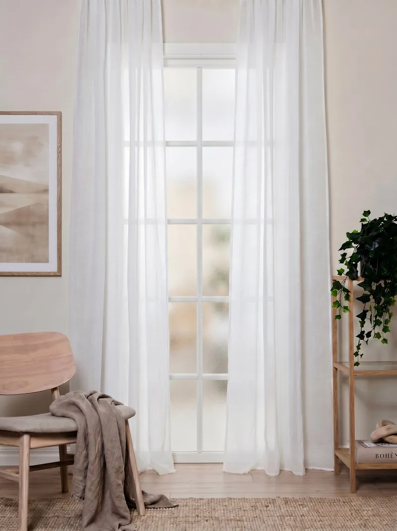 Gardin Lisa 140x250 cm - Creme - Textil & mattor - Gardiner - Gardinlängder - Veckbandslängder