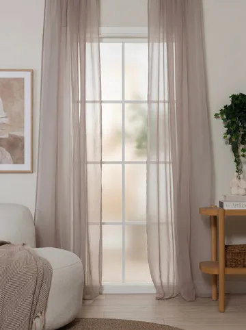 Gardin Lisa 140x250 cm - Greige - Textil & mattor - Gardiner - Gardinlängder - Veckbandslängder