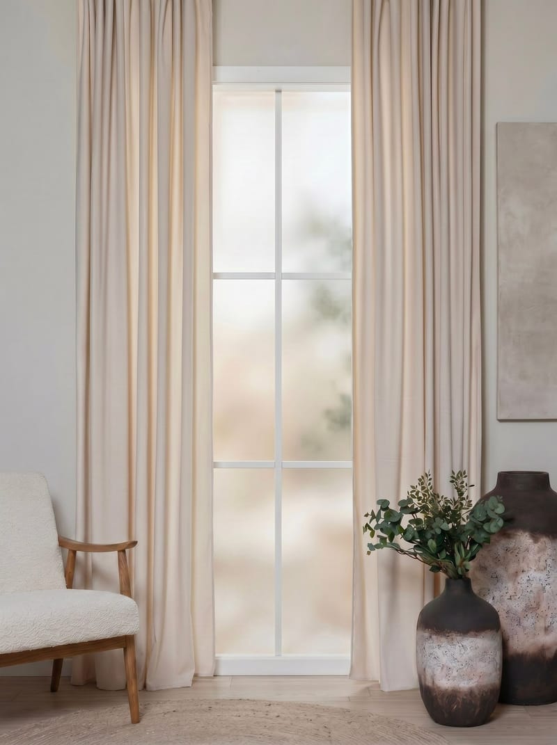 Gardin Saga 140x240 cm - Creme - Textil & mattor - Gardiner - Gardinlängder - Öljettgardiner