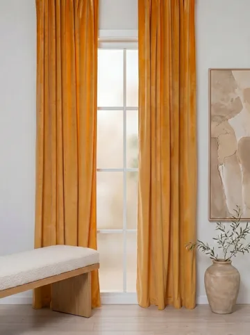 Gardin Saga 140x240 cm - Yellow - Textil & mattor - Gardiner - Gardinlängder - Öljettgardiner