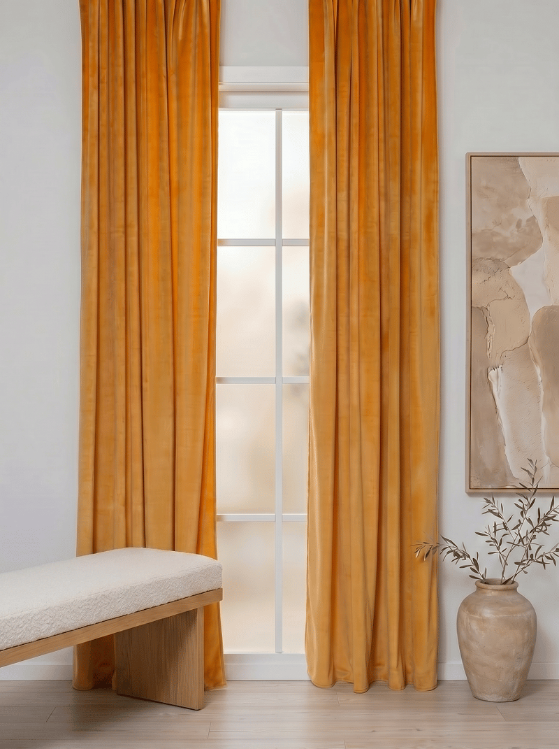 Gardin Saga 140x240 cm - Yellow - Textil & mattor - Gardiner - Gardinlängder - Öljettgardiner