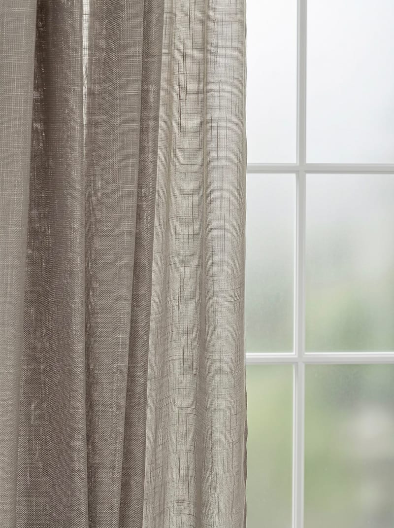Gardin Stella 140x250 cm - Greige - Textil & mattor - Gardiner - Gardinlängder - Veckbandslängder