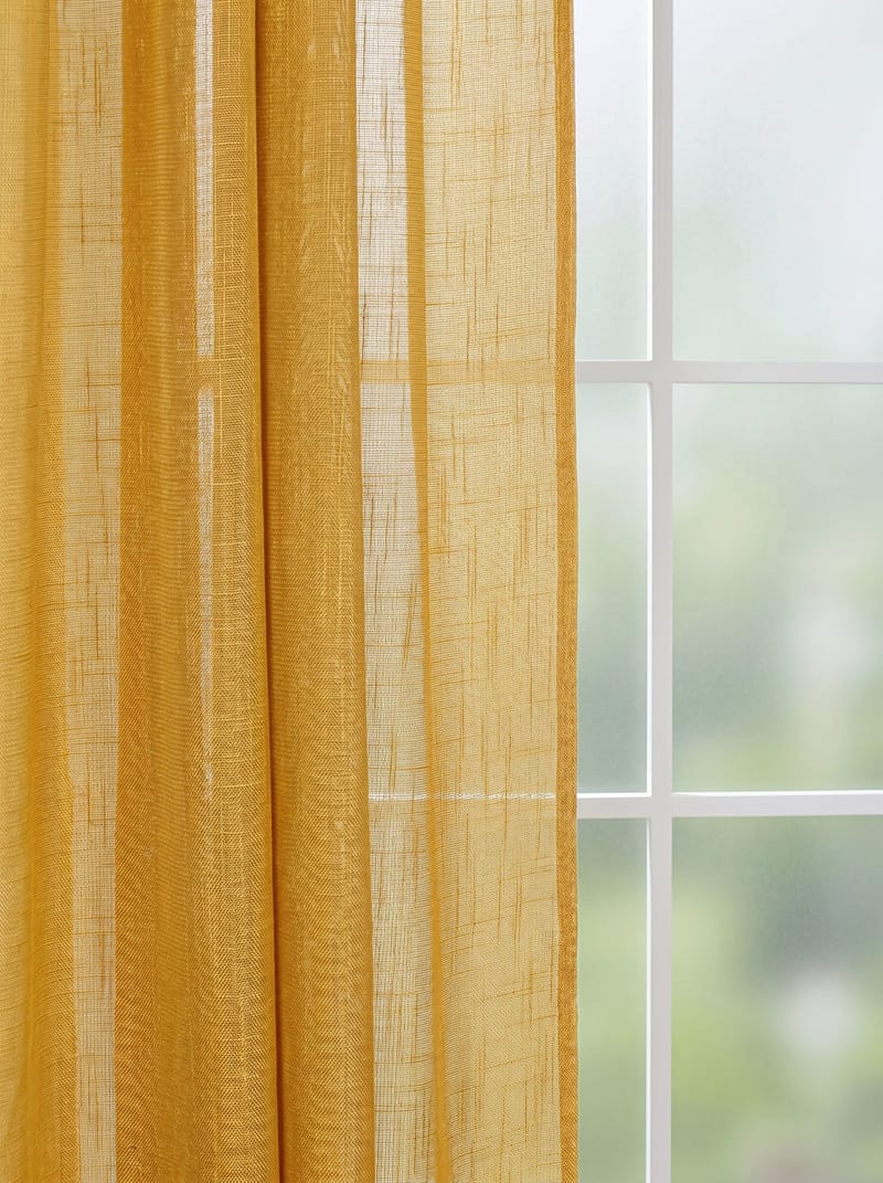 Gardin Stella 140x250 cm - Yellow - Textil & mattor - Gardiner - Gardinlängder - Veckbandslängder