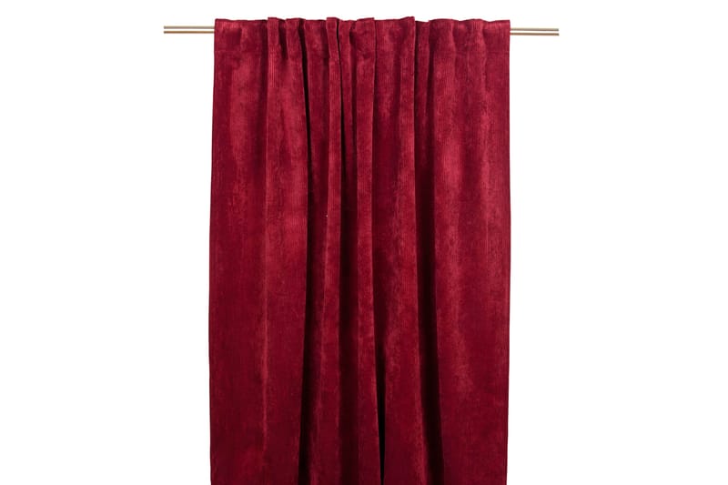 Gardinlängd Chester Multibandslängd 2-pack 140x250 cm Röd - Fondaco - Textil & mattor - Gardiner - Gardinlängder - Hanklängd