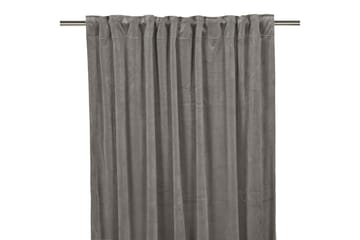 Sammetsgardin Velvet Multibandslängd 2-pack 280 cm Grå