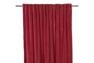 Sammetsgardin Velvet Multibandslängd 2-pack 280 cm Röd