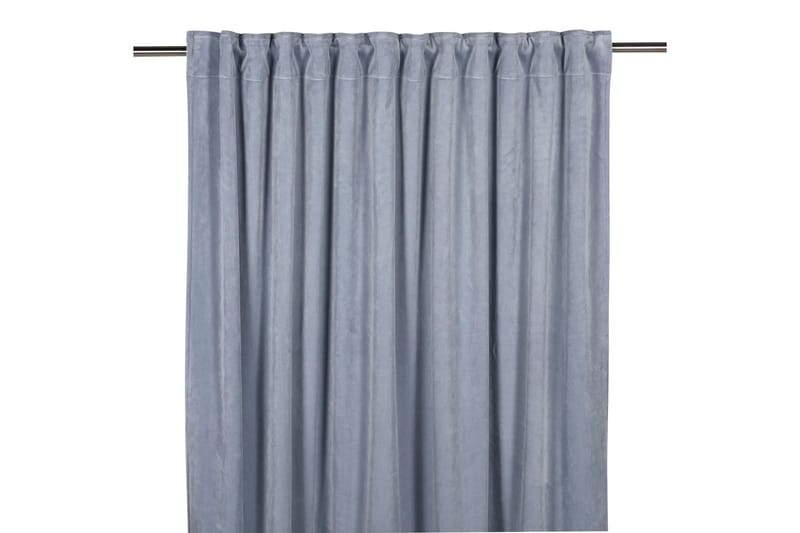 Sammetsgardin Velvet Multibandslängd 2-pack 240 cm Denim - Fondaco - Hanklängd