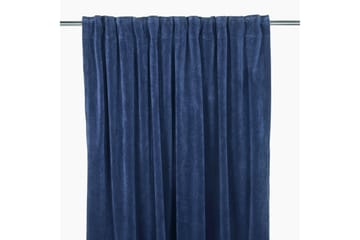 Sammetsgardin Velvet Multibandslängd 2-pack 240 cm Marinblå