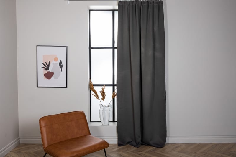 Gardin Sorby 135x240 cm - Svart - Textil & mattor - Gardiner - Gardinlängder - Kanallängd