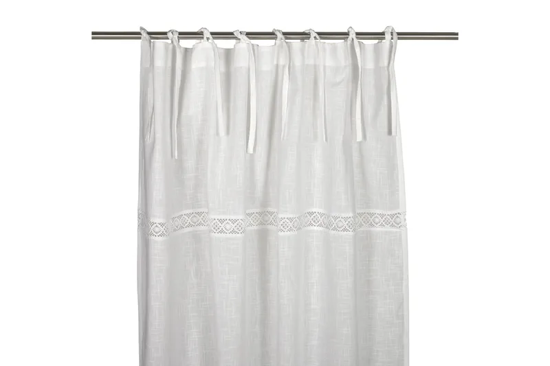 Capasin Knytgardin 2-pack 240 cm, Vit